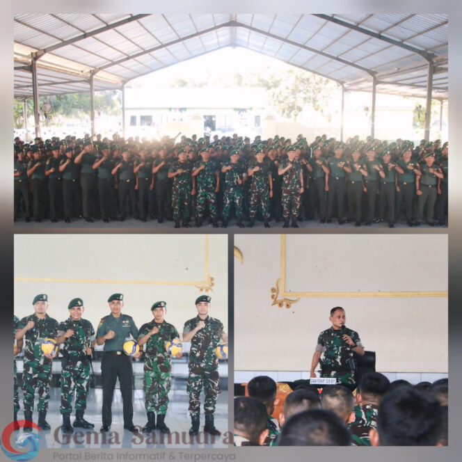 
Meneguhkan Integritas, Mentalitas, Loyalitas, dan Disiplin Prajurit Tema Jam Komandan Yonif 509 Kostrad.
