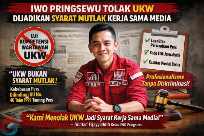 
Ketua IWO Pringsewu Kritik Perbup, UKW Bukan “SIM” Wartawan