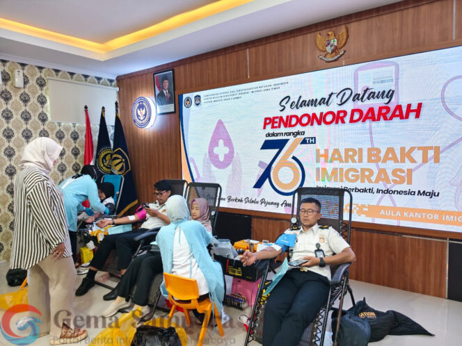 
Imigrasi Jember Gelar Donor Darah Peringati Hari Bakti ke-76 Tahun 2026 