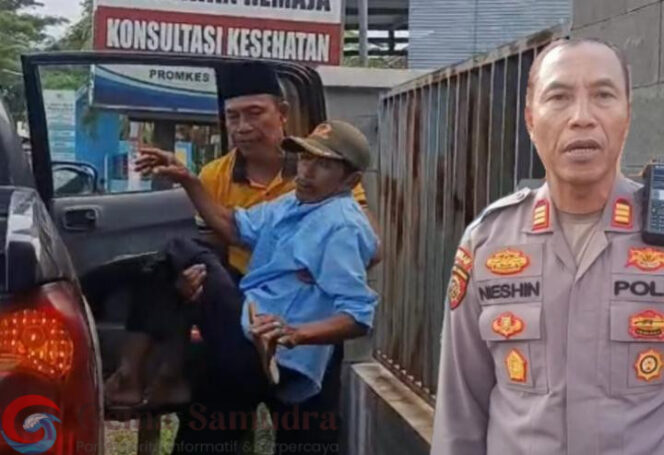 
AKP Nissin Kapolsek Sempol Bantu Korban Kecelakaan.