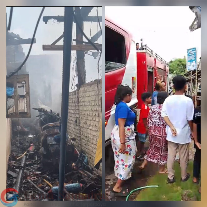 
Kebakaran Rumah di Mangli Kaliwates, Satu Rumah Ludes Dilalap Api.