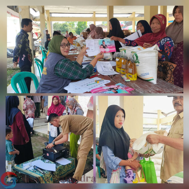 
Penyaluran 1.720 Bantuan Pangan di Balai Desa Sukamakmur Utamakan Lansia dan Ibu Balita