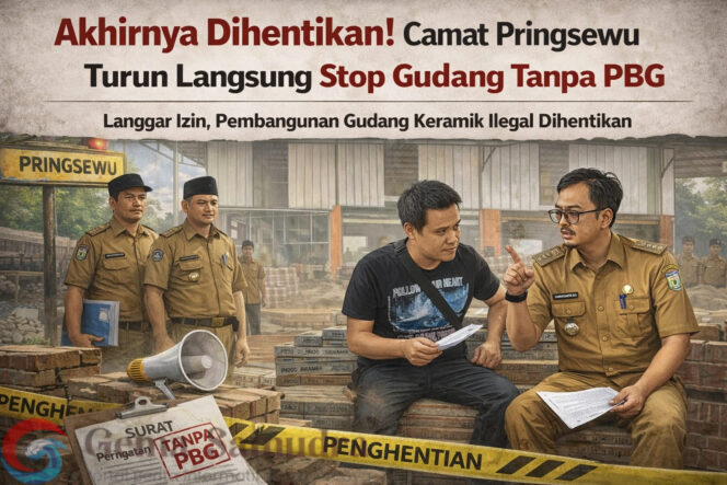 
Belum Berizin, Toko Keramik di Pringsewu Utara Dihentikan Sementara