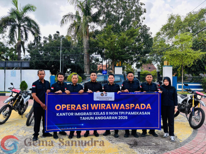 
Imigrasi Pamekasan Perkuat Pengawasan Orang Asing Melaksanakan Operasi Wirawaspada 2026