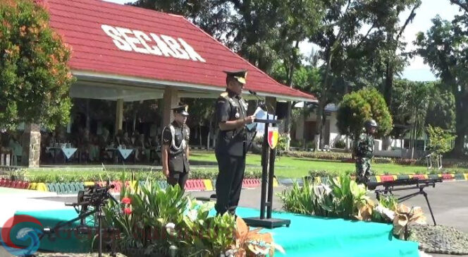
Diktuba TNI AD Gel.II Tahun 2026 di Secaba Jember Resmi di Buka Danrindam V/Brw.