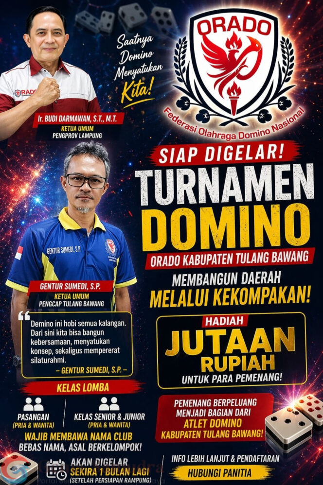 
Turnamen Domino ORADO Tuba Siapkan Hadiah Jutaan Rupiah