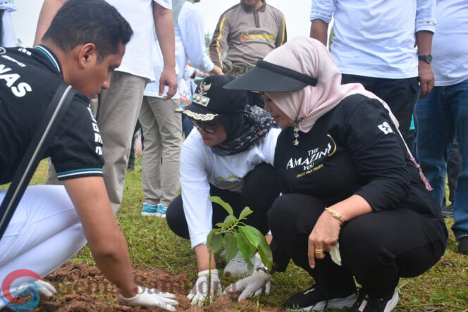 
Penanaman Pohon Warnai HUT ke-27 Lampung Timur, Bupati Ela Tekankan Kelestarian Lingkungan