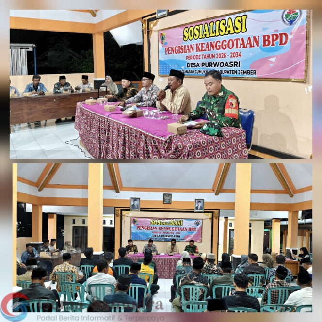 
Ketua Panitia Pengisian BPD Purwoasri 2026-2034 Ajak RT/RW Jaga Kondusivitas Desa saat sosialisasi.