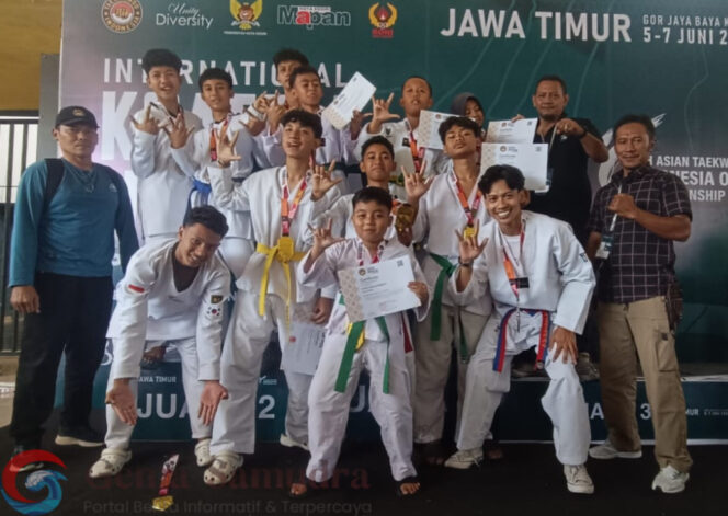 
Kontingen Jember TTC Dragon Academy Lampaui Target, Raih 7 Emas diTurnamen internasional KSATRIA NUSANTARA PBTI TAEKWONDO Series 3 .