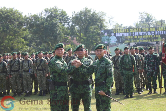
Sertijab Komandan Yonif 515/UTY Kostrad Berlangsung Penuh Rasa Syukur