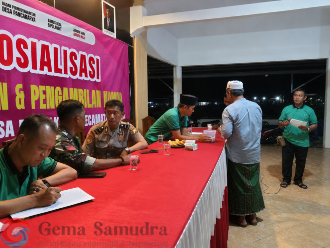 
Panitia Pengisian BPD Desa Pancakarya Tetapkan Nomor Urut Calon.