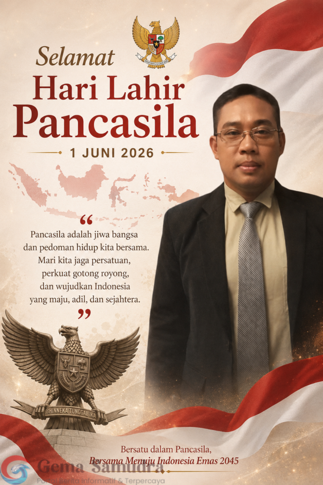 
Peringati Hari Lahir Pancasila 2026, Korwil Jatim Gemasamudra.com Ajak Masyarakat Perkuat Persatuan Bangsa