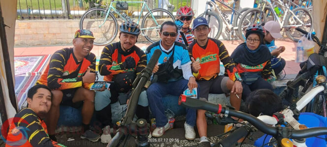 
HUT Bhayangkara Ke 80 PJ Kades Pancakarya Bersama Perangkat Desa ikut Meriahkan Gowes Fun Bike Polres Jember.
