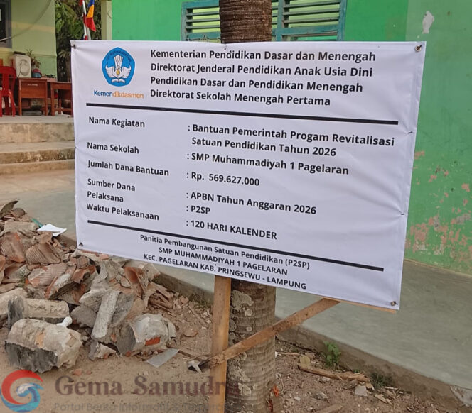 
Dana Revitalisasi APBN Dikelola Swakelola, Kepala SMP Muhammadiyah Pagelaran Pilih Bungkam Saat Dikonfirmasi