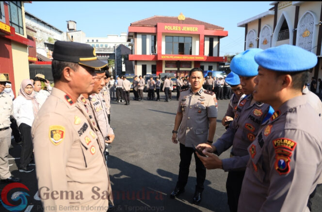 
kegiatan mitigasi yang digelar Sipropam Polres Jember Antisipasi Bentuk Pelanggaran 
