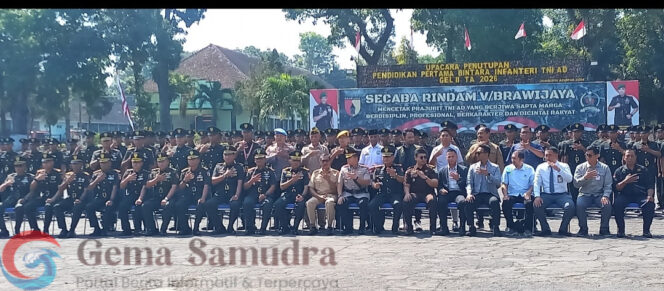 
Dikmaba TNI AD Gel.II Tahun 2026 di Secaba Jember Resmi ditutup Danrindam V/Brw