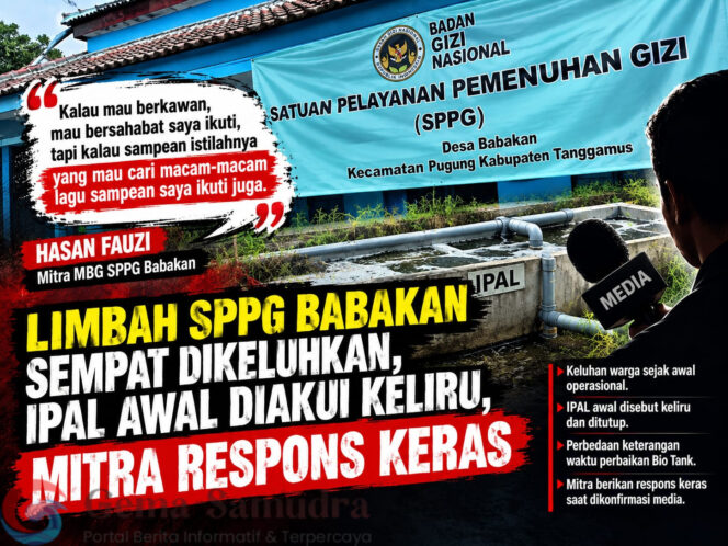 
Limbah SPPG Babakan Jadi Sorotan, IPAL Awal Diganti, Mitra MBG Bereaksi Keras